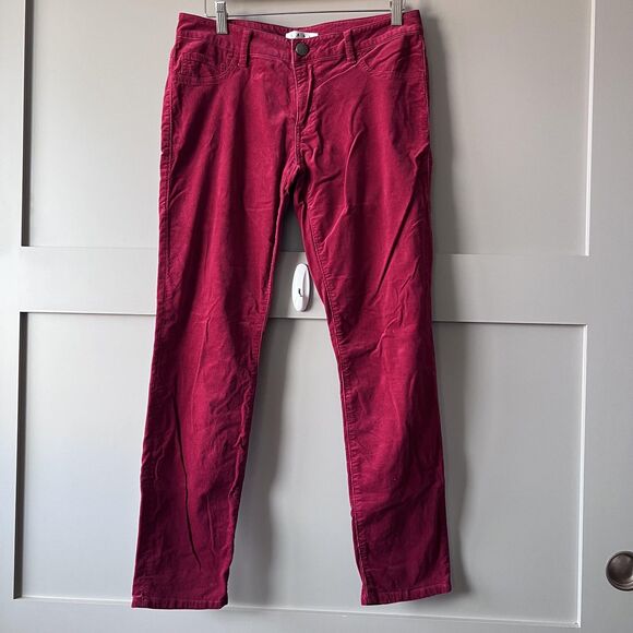 CAbi Pants Womens 6 Red Corduroy Stretch 5-Pocket Skinny Straight Style 160 - Picture 1 of 14